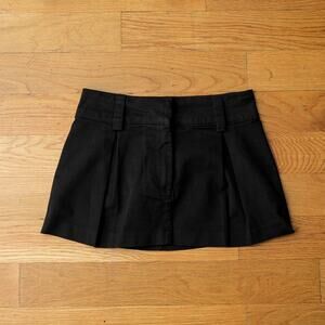 WEEKDAY Elie Mini Black Mini Skirt US Size XS Y2K Grunge Streetstyle Summer 34